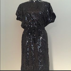 DKNYC black sequin dress!
